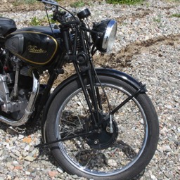 1937 Velocette KSS MkII Close up front view