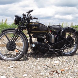 1937 Velocette KSS MkII left side view view