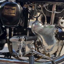 1967 Velocette MSS right side clode up engine view gearbox