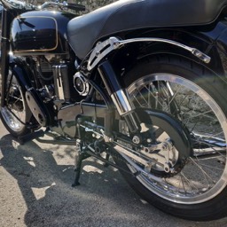 1967 Velocette MSS rear side clode up view